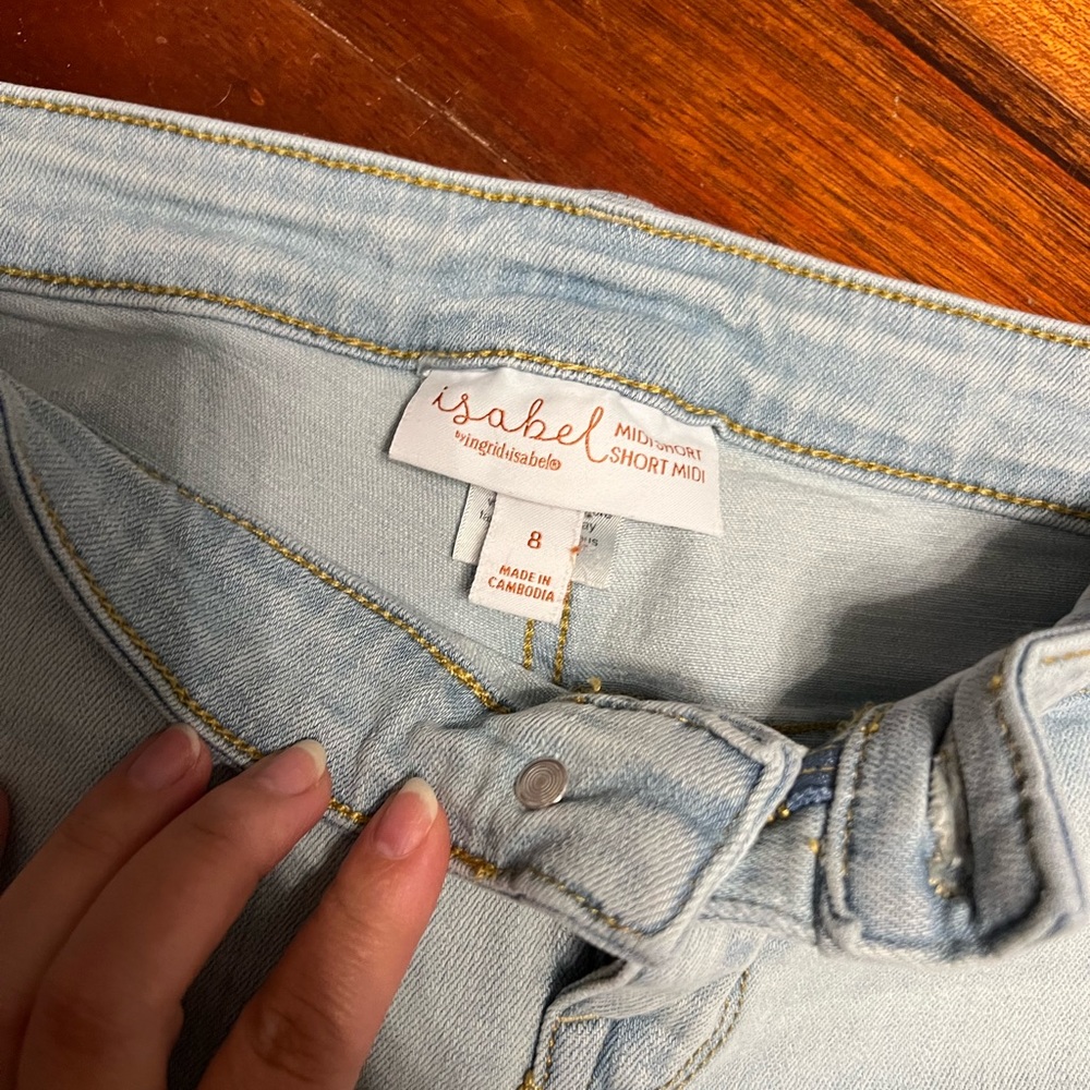 Isabel (from Target) maternity jeans shorts